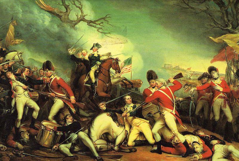 John Trumbull The Death of General Mercer at the Battle of Princeton oil painting image